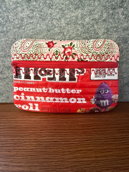 Handcrafted Handbags - Recycled candy wrapper zippered bag